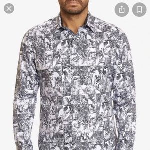Robert Graham “pushing paint” sz Medium NWT